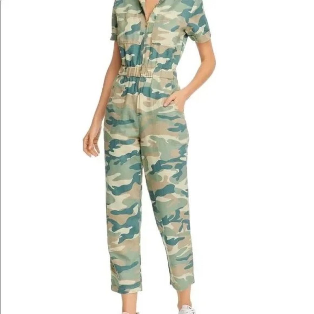 MOTHER Denim Camo Jumpsuit